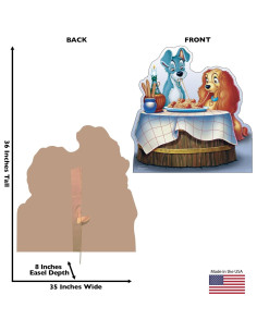 Recorte de cartón Lady y el Vagabundo Disney 91.4x88.9 cm 2