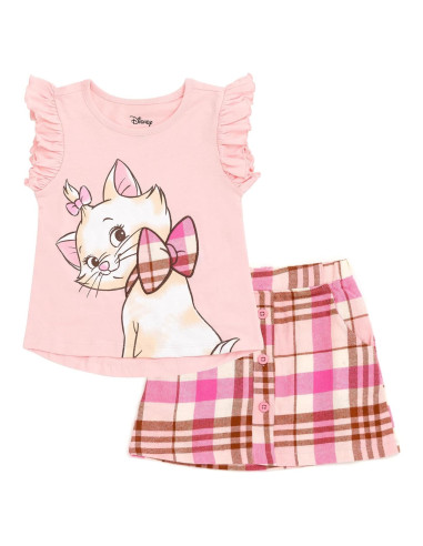 Conjunto Camiseta y Falda a Cuadros Disney Niña 7-8 Años