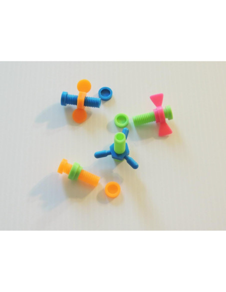 Juguete para Aves Bonka PK12 - Tuercas y Pernos 4.4 cm