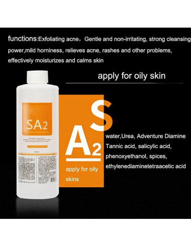 Suero Facial Peeling Aqua ZD 400ml Hidratante Piel Normal