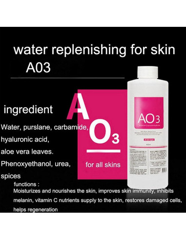 Suero Facial Peeling Aqua ZD 400ml Hidratante Piel Normal