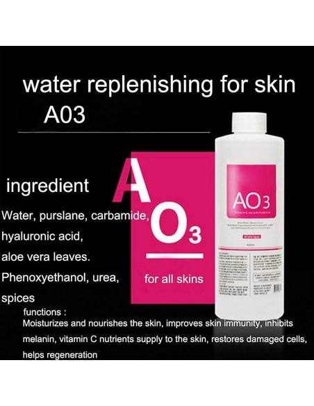 Suero Facial Peeling Aqua ZD 400ml Hidratante Piel Normal