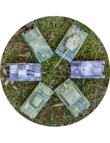 Kvvdi 2 Sets Tanques de Juguete Sturmpanzer y Jagdpanzer IV