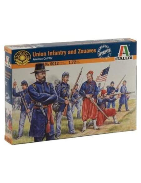 Kit de Modelo Italeri 1:72 Infantería de la Unión y Zuaves