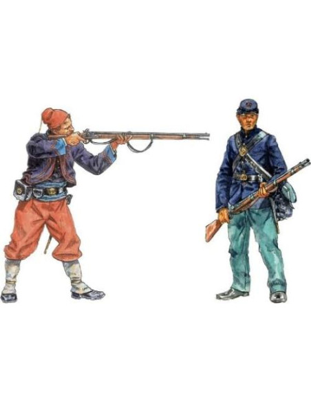 Kit de Modelo Italeri 1:72 Infantería de la Unión y Zuaves
