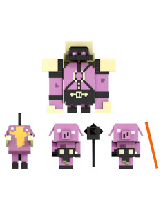 Set de 4 Figuras de Acción Mattel Minecraft Legends - Invasión del Nether