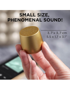 Altavoz Mini Bluetooth LEXON MINO+ 3W Recargable Bronce 2