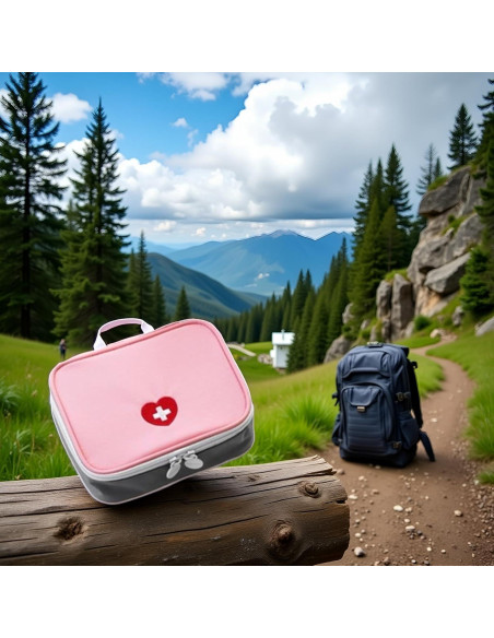 Bolsa de Primeros Auxilios Mini Rosa Myuiao 50g Compacta Bolsa de Primeros Auxilios Mini Rosa Myuiao 50g Compacta