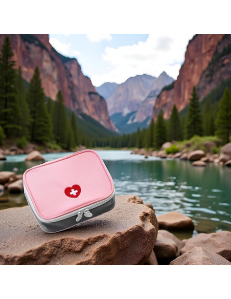 Bolsa de Primeros Auxilios Mini Rosa Myuiao 50g Compacta Bolsa de Primeros Auxilios Mini Rosa Myuiao 50g Compacta