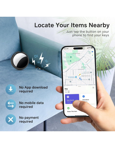 Localizador Bluetooth Votlik LocatePro para iOS - 2 Pack