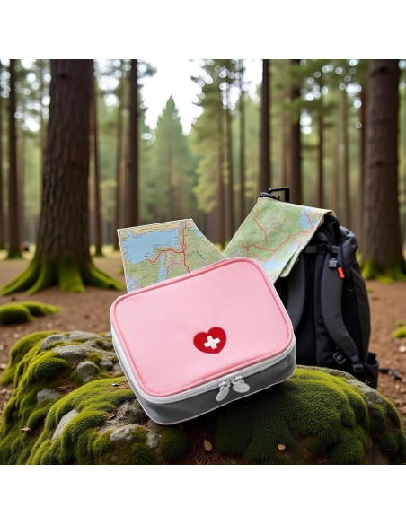 Bolsa de Primeros Auxilios Mini Rosa Myuiao 50g Compacta Bolsa de Primeros Auxilios Mini Rosa Myuiao 50g Compacta