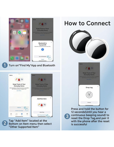 Localizador Bluetooth Votlik LocatePro para iOS - 2 Pack