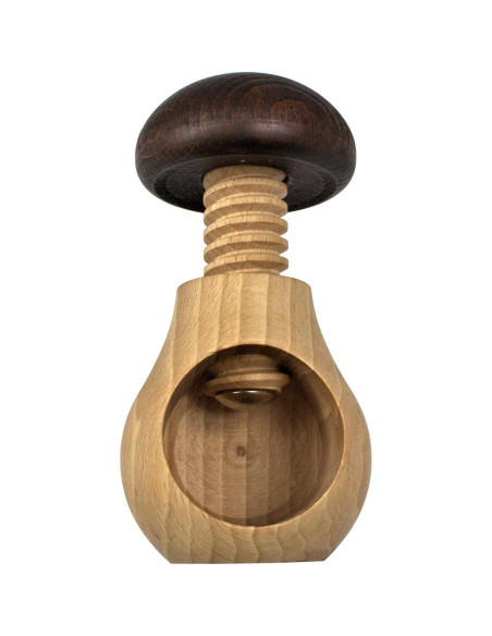 Cascanueces de Madera Efo Hongo - Herramienta Ergonómica para Nueces