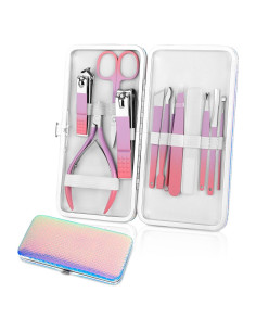 Set de Manicura Profesional Aceoce 12 en 1 con Estuche