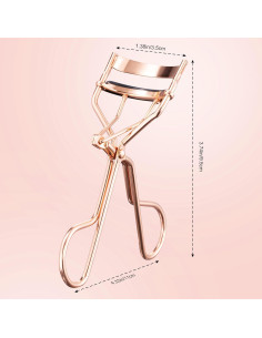 Rizador de Pestañas Profesional Sawkit Oro Rosa - Compacto y Ergonómico 2