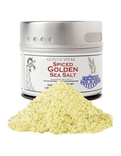 Sal Marina Dorada Especiada Gustus Vitae 65g - Sazonador Gourmet