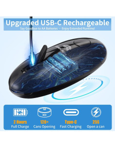 Abrelatas Eléctrico Automático CONFUTURY KGQ-5A Recargable 2