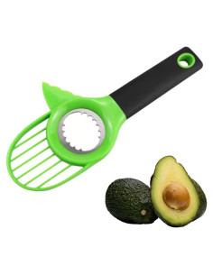 Cortador de Aguacate 3 en 1 Genérico Acero Inoxidable Verde
