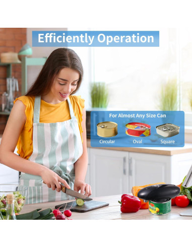 Abrelatas Eléctrico Automático CONFUTURY KGQ-5A Recargable