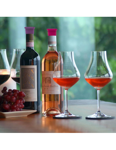 12 Tapones de Vino Coloridos PENGJINYU Silicona Reutilizables