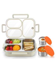 Caja de Almuerzo Bento Alphatool Acero Inoxidable 25 oz 3 Compartimentos