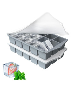 Bandeja de Hielo de Silicona Genérico 2 Piezas 30 Cubos