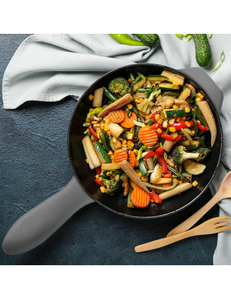 Juego de 4 Fundas de Mango de Silicona Domensi Gris