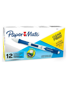 Juego de Lápices Mecánicos Paper Mate Clearpoint 0.7mm HB - 12 Unidades