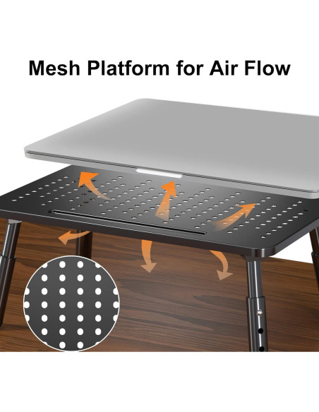 Soporte de Monitor Plegable Bracwiser Metal 3 Alturas Ajustables Soporte de Monitor Plegable Bracwiser Metal 3 Alturas Ajustables