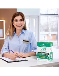 Toallitas de Alcohol Isopropílico Wipex 70% - 100 Unidades 2
