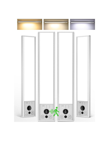 EZVALO Luces Bajo Gabinete Inalámbricas 20.32cm con Sensor