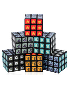 Paquete de 24 Mini Cubos de Halloween JOLLYFUN 3x3 cm