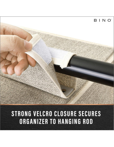 Organizador Colgante de Closet BINO 6 Estantes Beige 120 cm