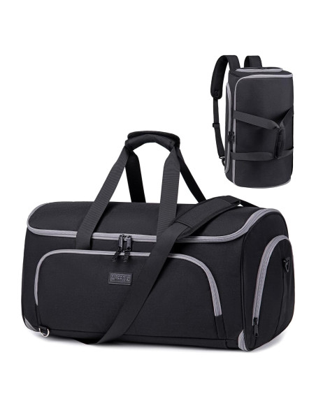 Bolsa de Ropa Convertible 4 en 1 Negro 58L para Viaje