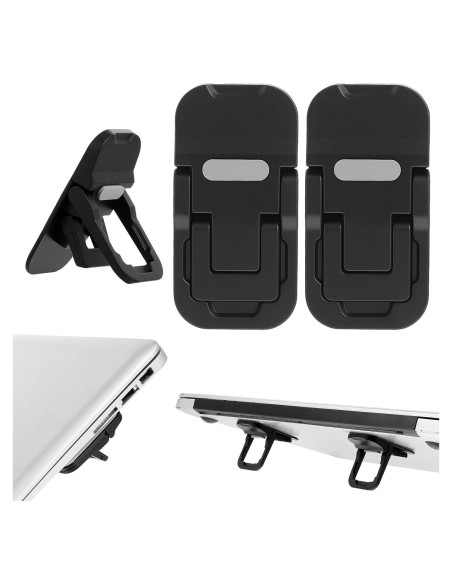 Soporte Plegable para Laptop Ymapinc - 2 Pcs Ajustable Negro