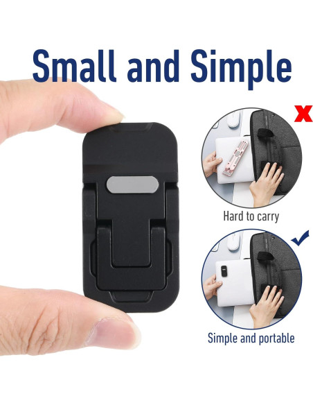 Soporte Plegable para Laptop Ymapinc - 2 Pcs Ajustable Negro