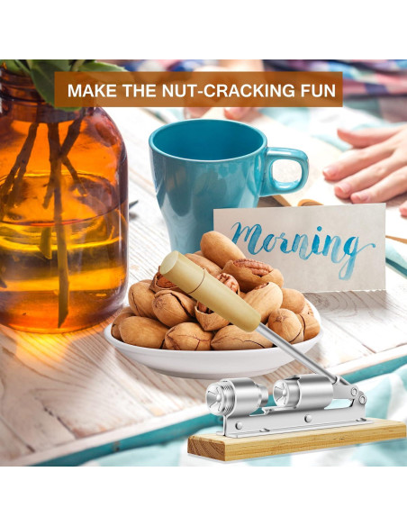 Cascanueces Ajustable HOFHTD de Acero para Pecanas y Nueces
