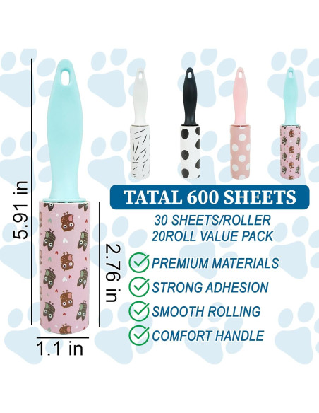 8 Piezas Mini Rodillo Quitapelusas Keggaen 15x2.8cm Viaje