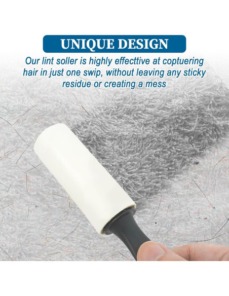 8 Piezas Mini Rodillo Quitapelusas Keggaen 15x2.8cm Viaje