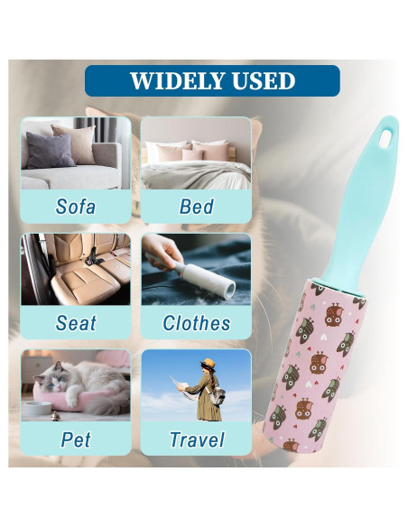 8 Piezas Mini Rodillo Quitapelusas Keggaen 15x2.8cm Viaje