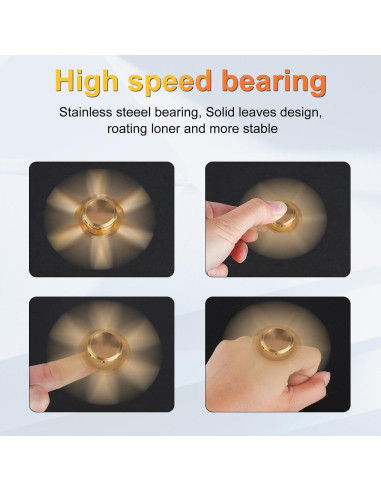 Spinner Fidget ATESSON de Metal Alivio Estrés 7.29 cm