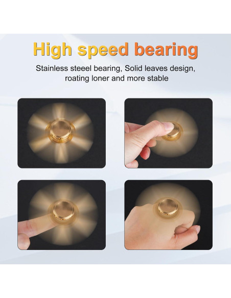 Spinner Fidget ATESSON de Metal Alivio Estrés 7.29 cm