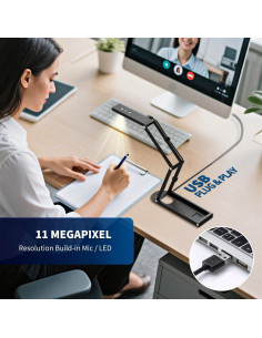 Cámara de Documentos 4K NetumScan A3 con Micrófono y LED 2