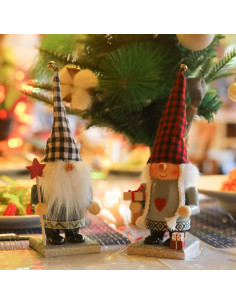 Adorno Navideño Cascanueces Funpeny 2 Gnomos 27.94 cm 2