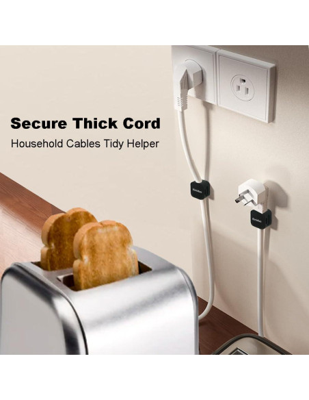 Organizador de Cables Magnético Aimiduo - Paquete de 10 Clips Organizador de Cables Magnético Aimiduo - Paquete de 10 Clips