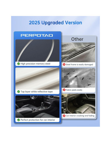 Protector Solar para Parabrisas PERPOTAO CS-11 XL 162.56x86.36cm