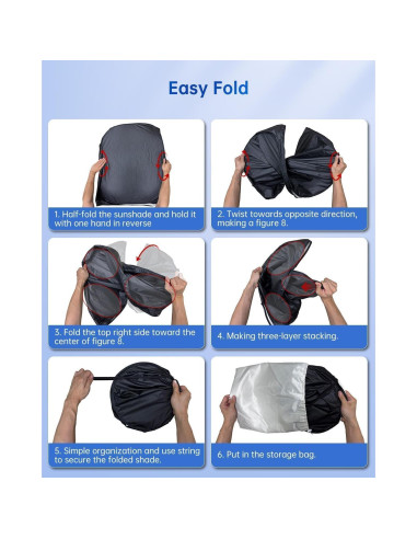 Protector Solar para Parabrisas PERPOTAO CS-11 XL 162.56x86.36cm