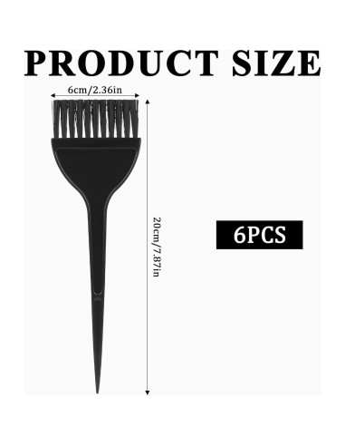 6 Brochas para Teñir el Cabello Ymapinc - Aplicación Precisa