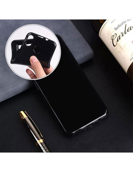 Funda Silicona TPU ZTE Nubia Z60 Ultra Negra con Soporte 360