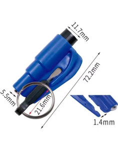 Herramienta de Seguridad 2-en-1 218Lightworx - Rompedor de Cristales y Cortador de Cinturones 2